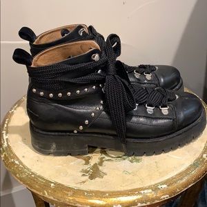 ALLSAINTS black studded boots